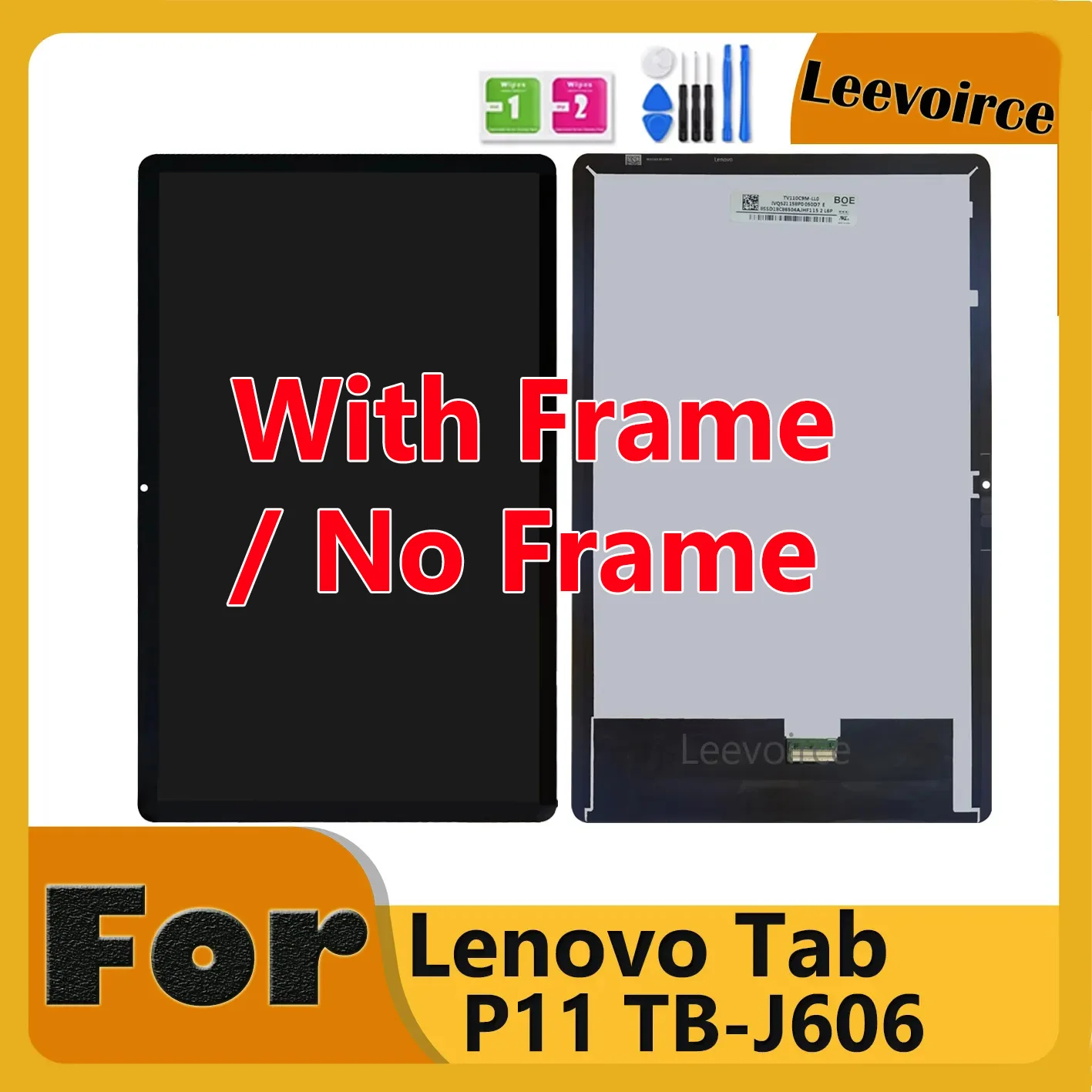 Tela do tablet para lenovo tab p11 TB-J606F TB-J606L j606 j607
