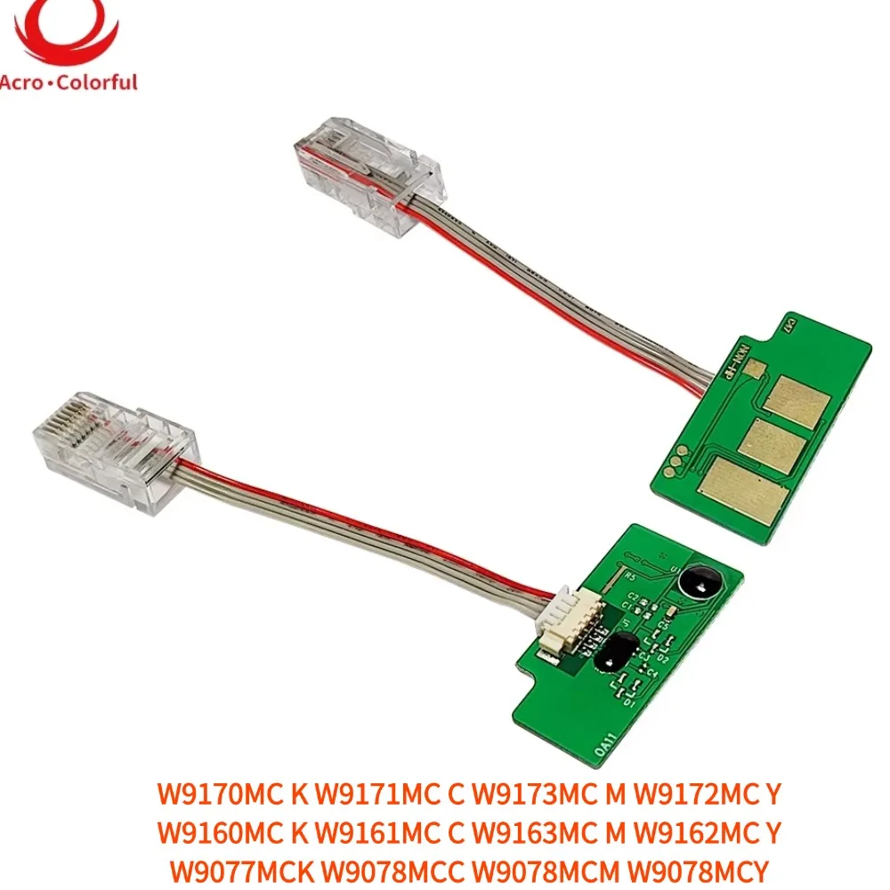 

Color Toner Chip W9170MC W9160MC for HP LaserJet Managed E87750 MFP E87740 E87760 E87770 Compatible Drum Cartridge Chip W9077MC