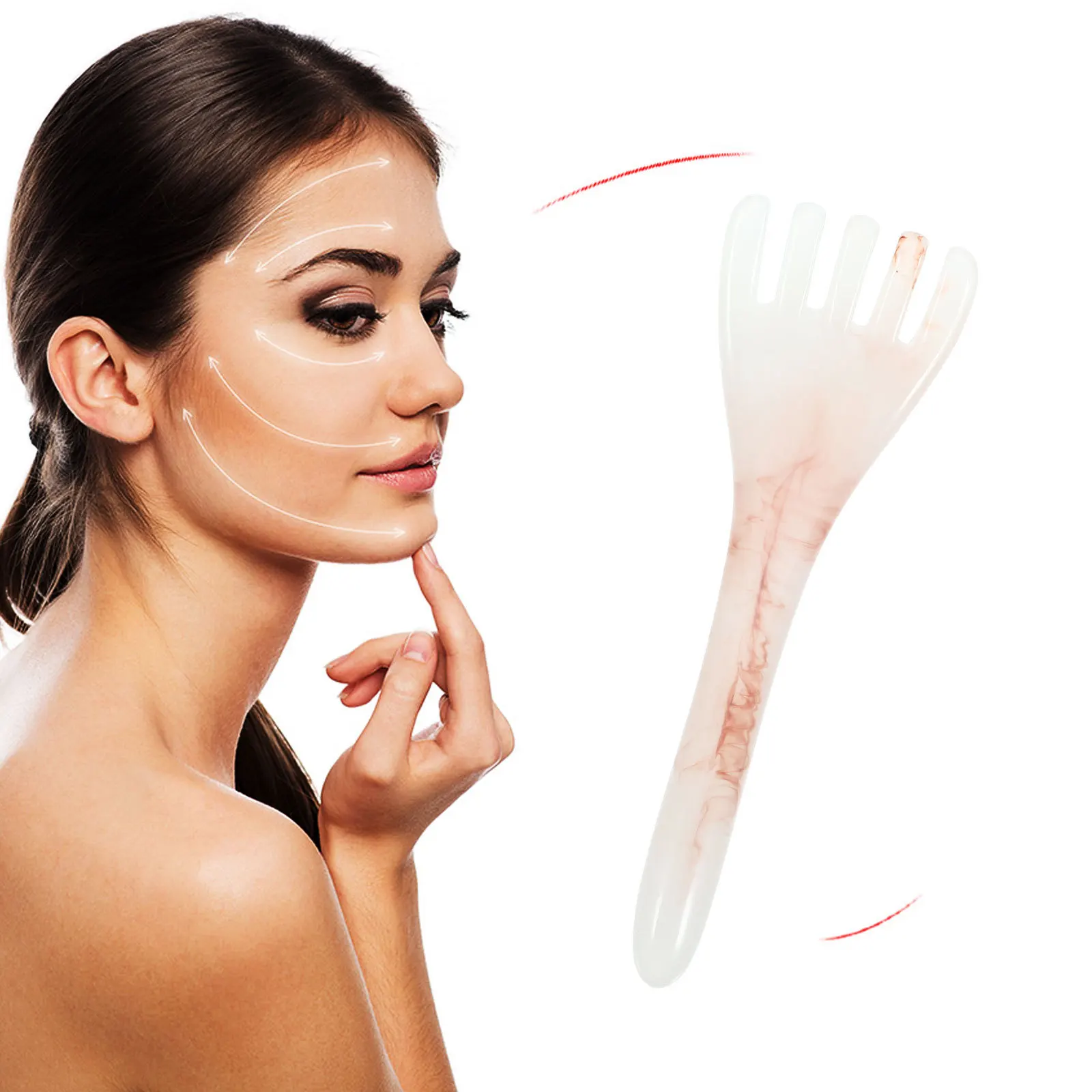 

Массажная расческа для волос из смолы, массажер для головы с широкими зубьями, инструмент для расслабления кожи головы, прочная портативная массажная расческа для роста волос, скребок для кожи головы