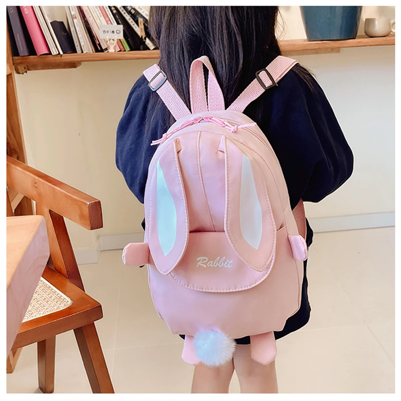 New Fashion Children School Bags Bunny Portable Backpacks Kids Travel Rucksacks Cute Boys and Girls School Book Backpack