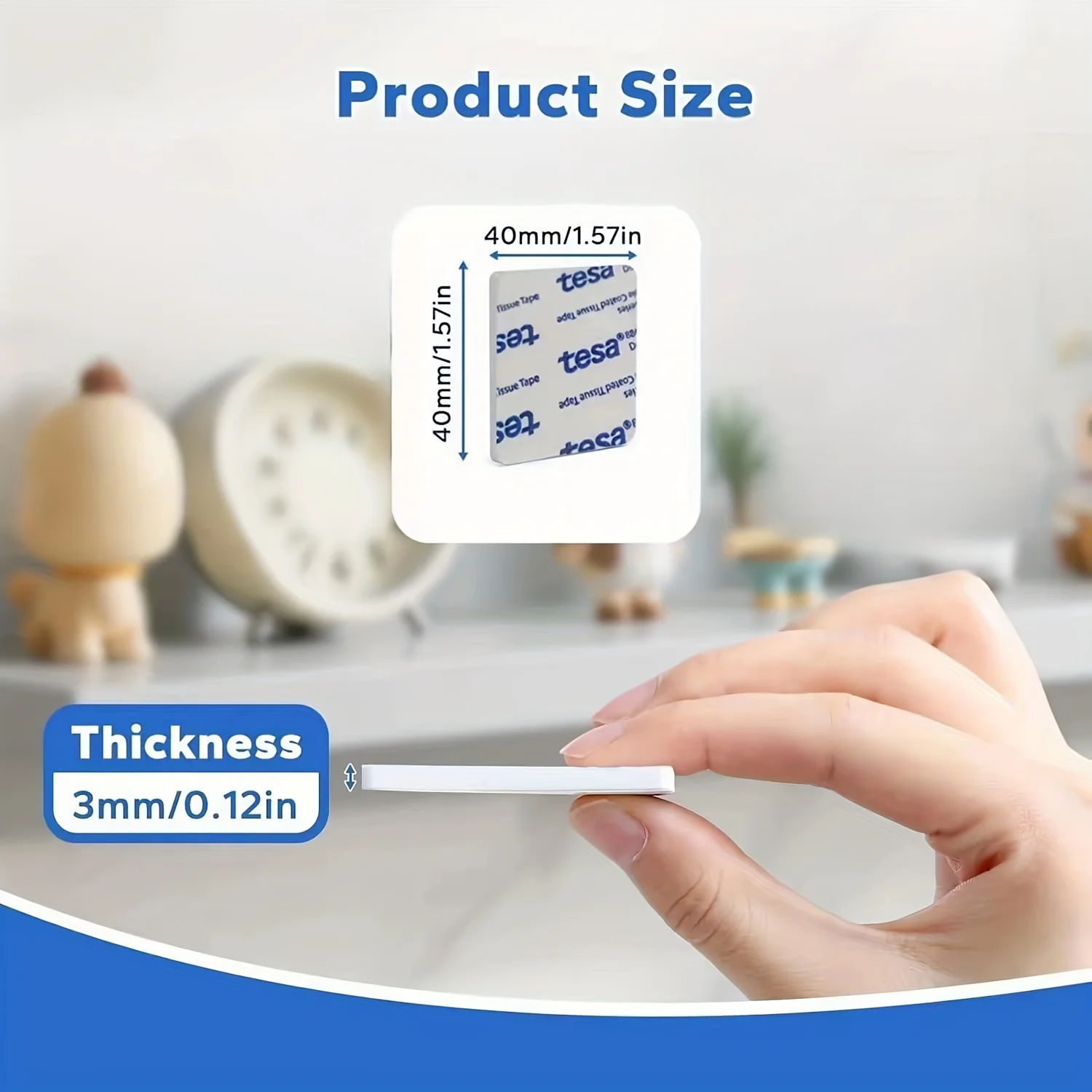 

14Pcs Double Sided Adhesive Tape Self-Adhesive Foam Tape Square Strong Sticky Pads For DIY Art Crafts Supplies For Home Office