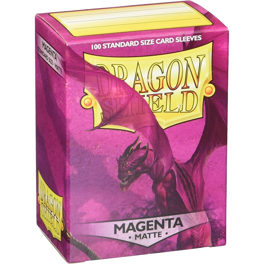 100ct Dragon Shield Card Sleeves Matte Magenta TCG Standard Size Sleeves  TCG Cards Protector MTG/PTCG/FAB Covers 66x91mm - AliExpress 26
