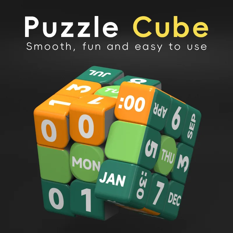 

Educational Puzzle Cube, Calendar Puzzle Cube, Smooth and Fluid 3x3 Puzzle Cube, Great Gift for Friends