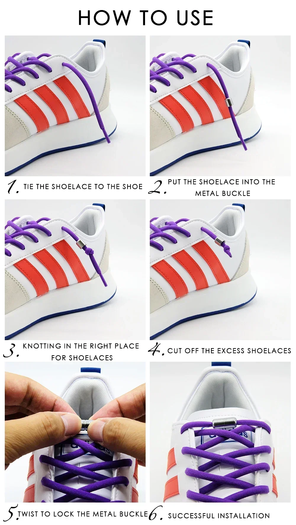 Elastic Shoe Laces Semicircle No Tie Shoelaces for Kids and Adult Shoelace for Sneakers Quick Lazy Laces Colorful Capsule Buckle