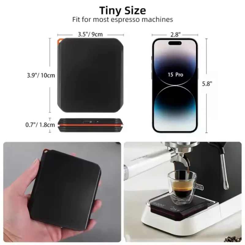 With Timer 3 Modes Use Black Coffee Scales High Precision Electronic Scales Palm Size Rechargeable Smart Espresso Scales