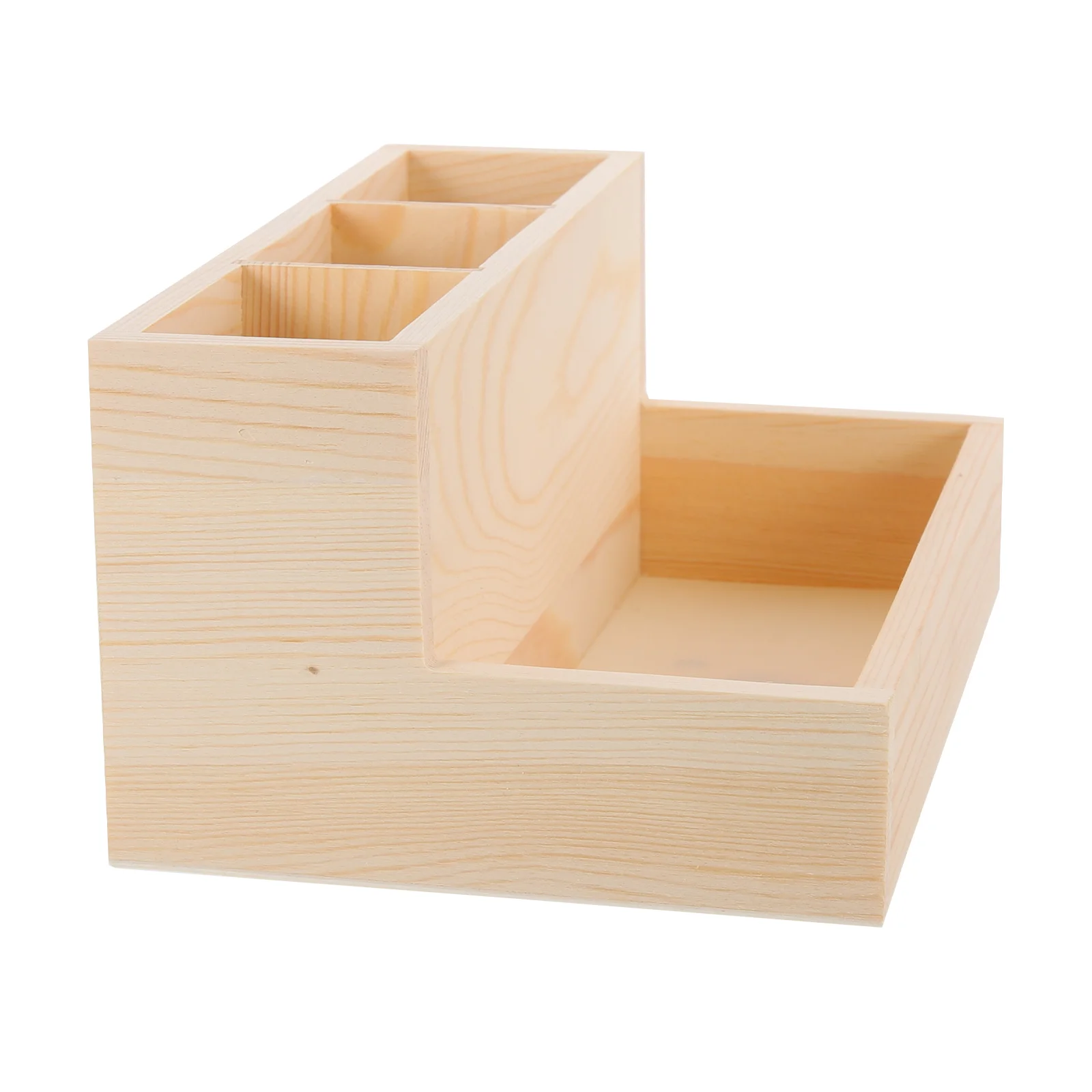 

Nail Art Tool Storage Box Organizer for Manicure Pens Brushes Cotton Pads Makeup Jewelry Durable Wooden Design Keep Tidy