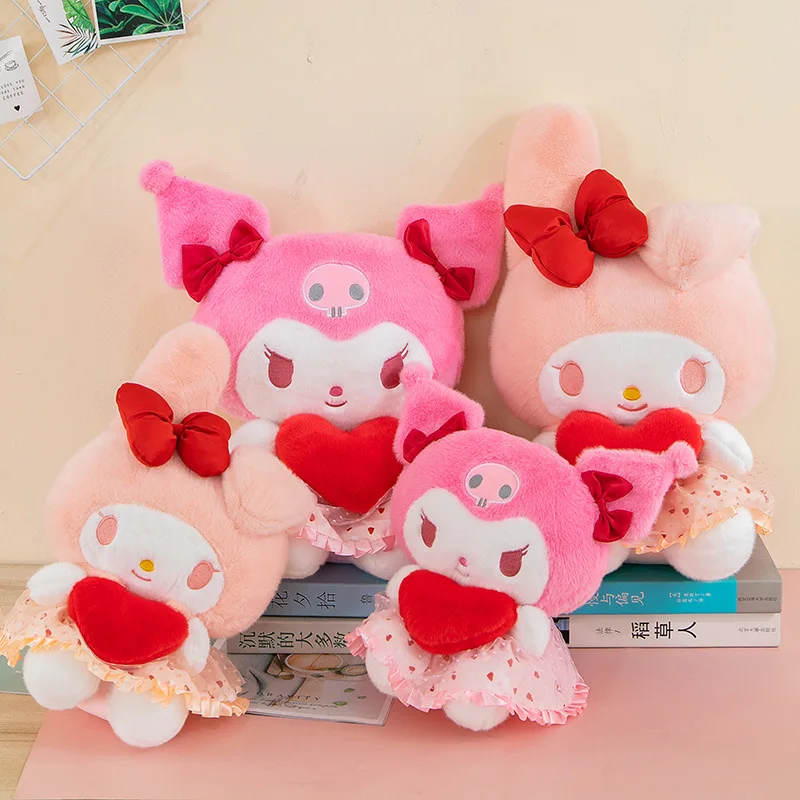 50cm New Sanrio Plush Toy Love Kuromi Melody Gives Girls Cute Cartoon Dolls For Children To Sleep With Dolls