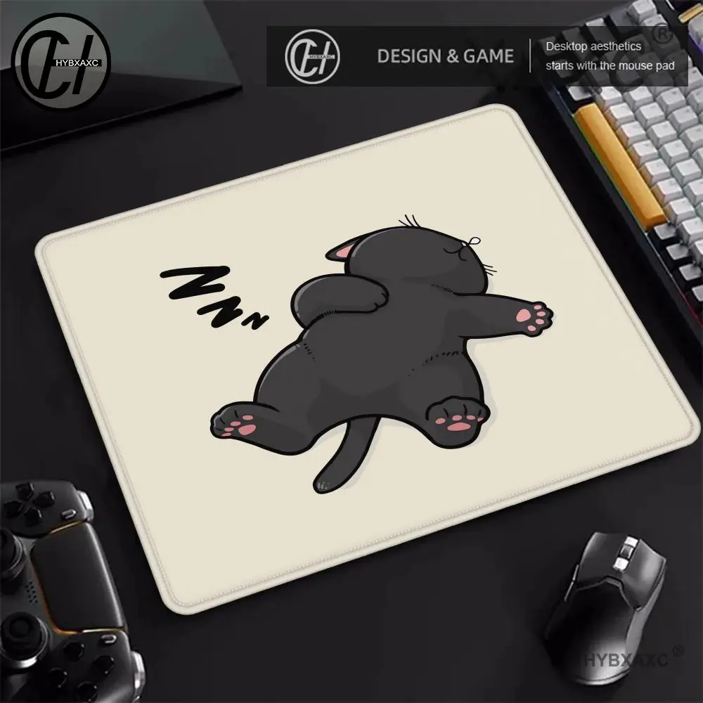 

40X45 Large Square Computer Office Game Table Mats Cute cat Sleep Mouse Pad Rubber Anti-slip Mousepads Small Decor Desk Pads