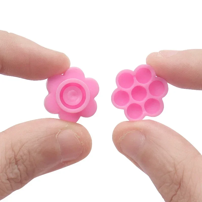 Tazas de pegamento para extensión de pestañas, taza epoxi, taza retardante, herramienta para injerto de pestañas, tazas de pigmento adhesivo para tatuajes, 100 Uds.