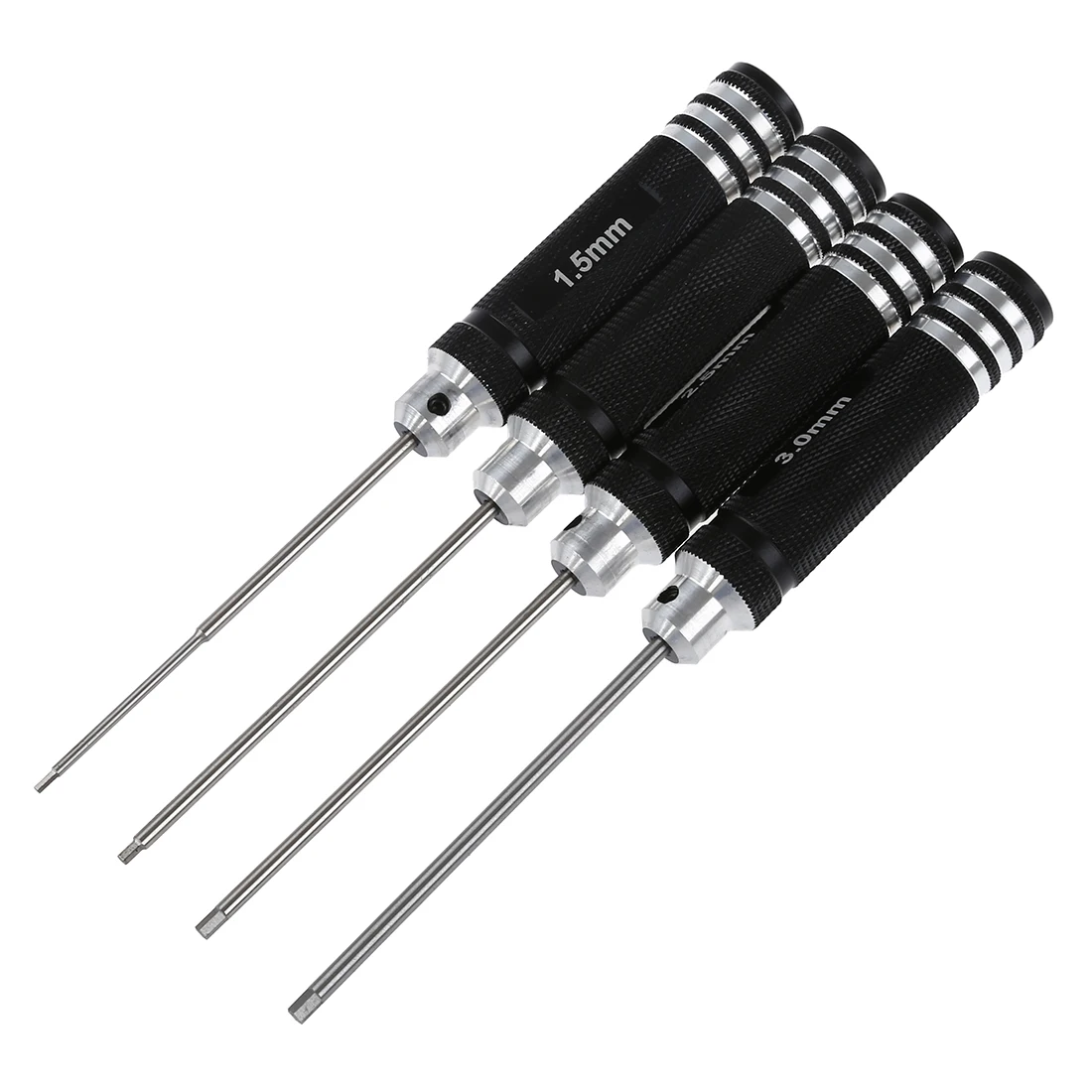 

Black 4 pcs 1.5mm 2.0mm 2.5mm 3.0mm hexagonal screwdriver for RC Helicopter Plane