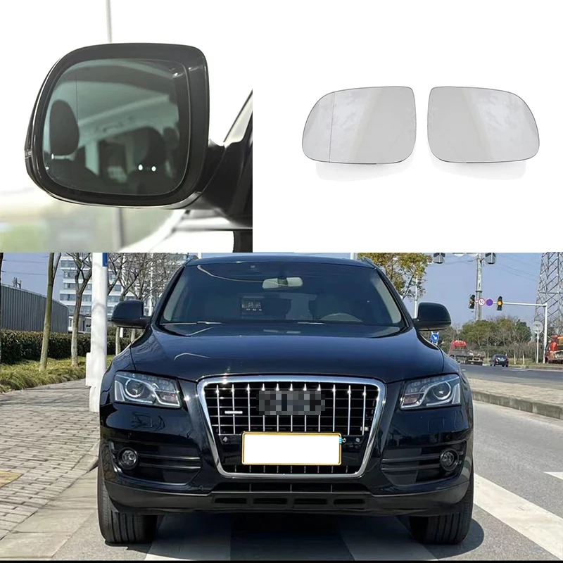 Left & Right Side Mirror Glass Rearview Exterior Wide Angle for Audi Q5 SQ5 8R 2.0 3.0 3.2 TFSI TDI 2008-2017 Q7 2010-2015