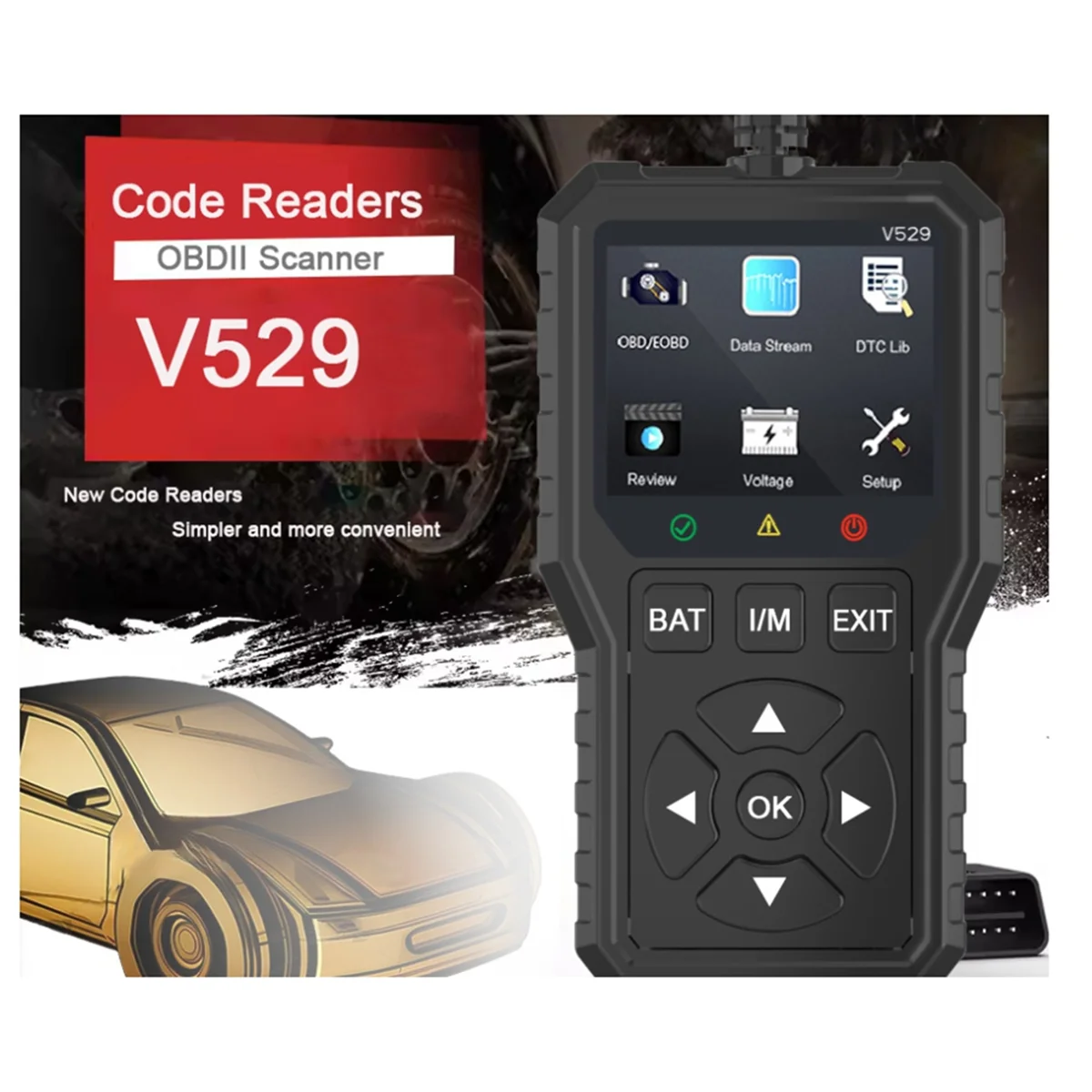B43C سيارة Obd2 الماسح الضوئي أداة تشخيص رمز القارئ محرك خطأ رمز القارئ الماسح الضوئي أداة مسح السيارة