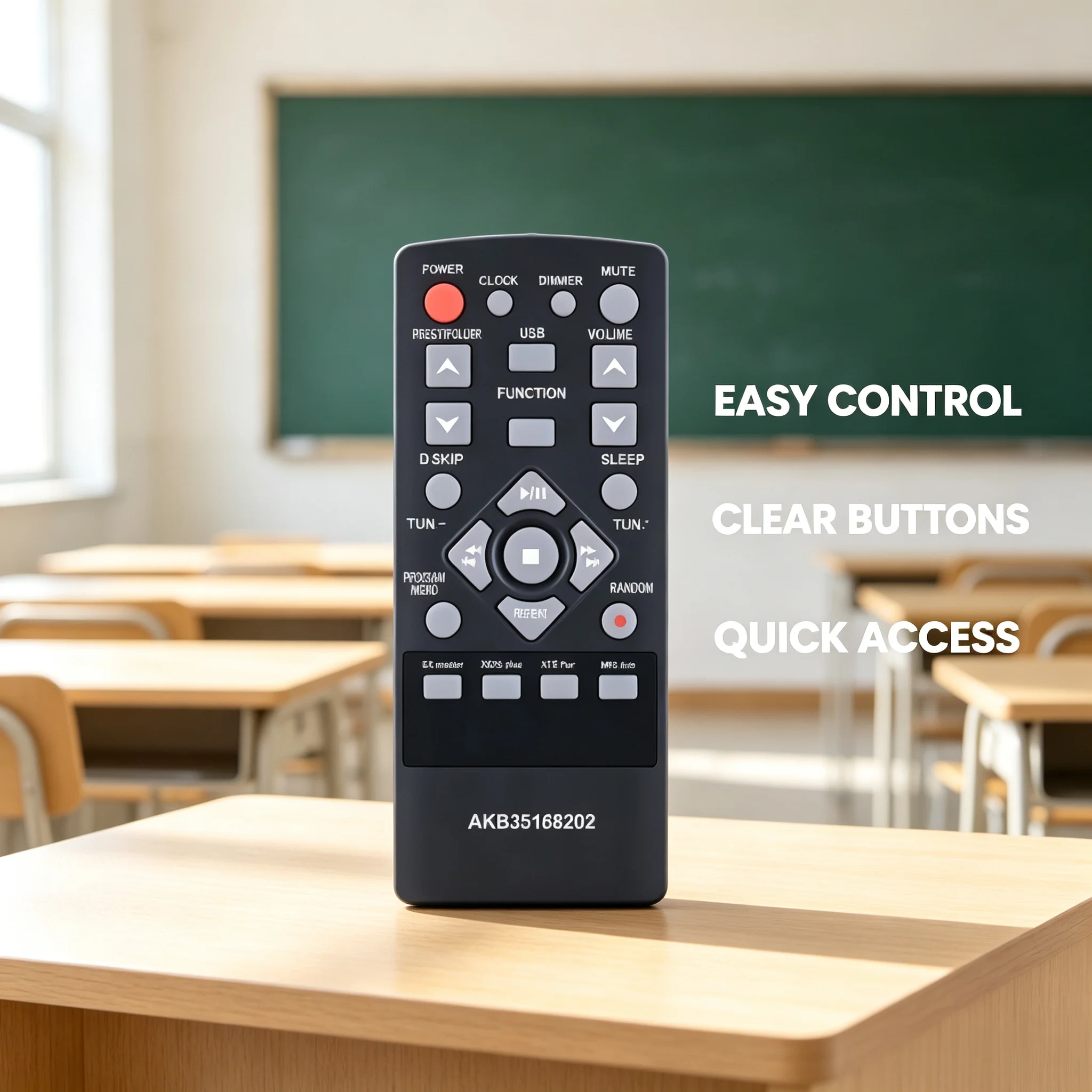 Replacement TV Infrared Remote Suitable for AKB35168202, Compatible With AKB35168205 AKB35168208 Household Display Control Acces