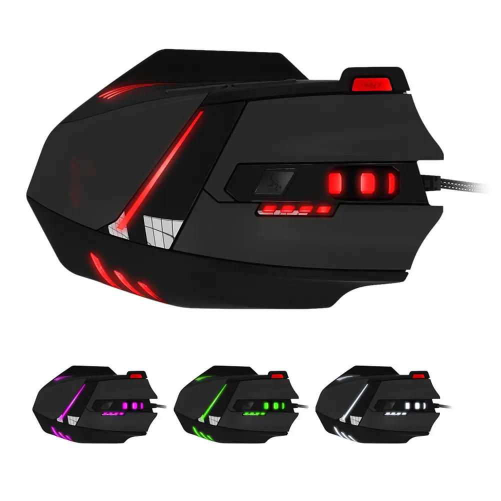 Computer Mouse Gaming Gameing Mouse For Laptop Gamer Optical USB Wired Buttons Dpi Adjustable Rgb Backlight Programmable
