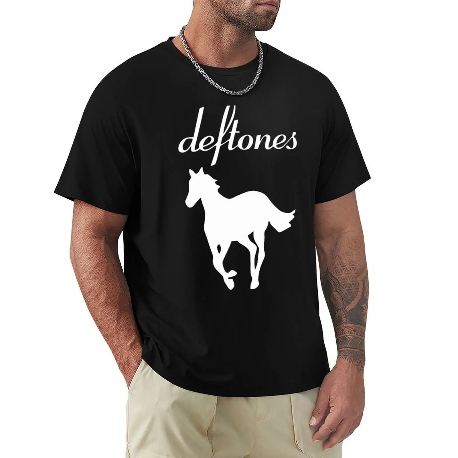 

The Horse Pony White White T-Shirt Soft Cotton Print T-Shirt