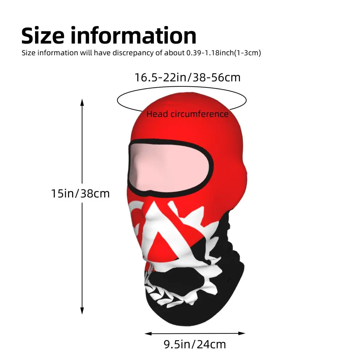 Ancom Flag Balaclava Full Face Mask Breathable Motorcycle Winter Warm Full Cover Caps Neck Windproof Dustproof Cycling Caps