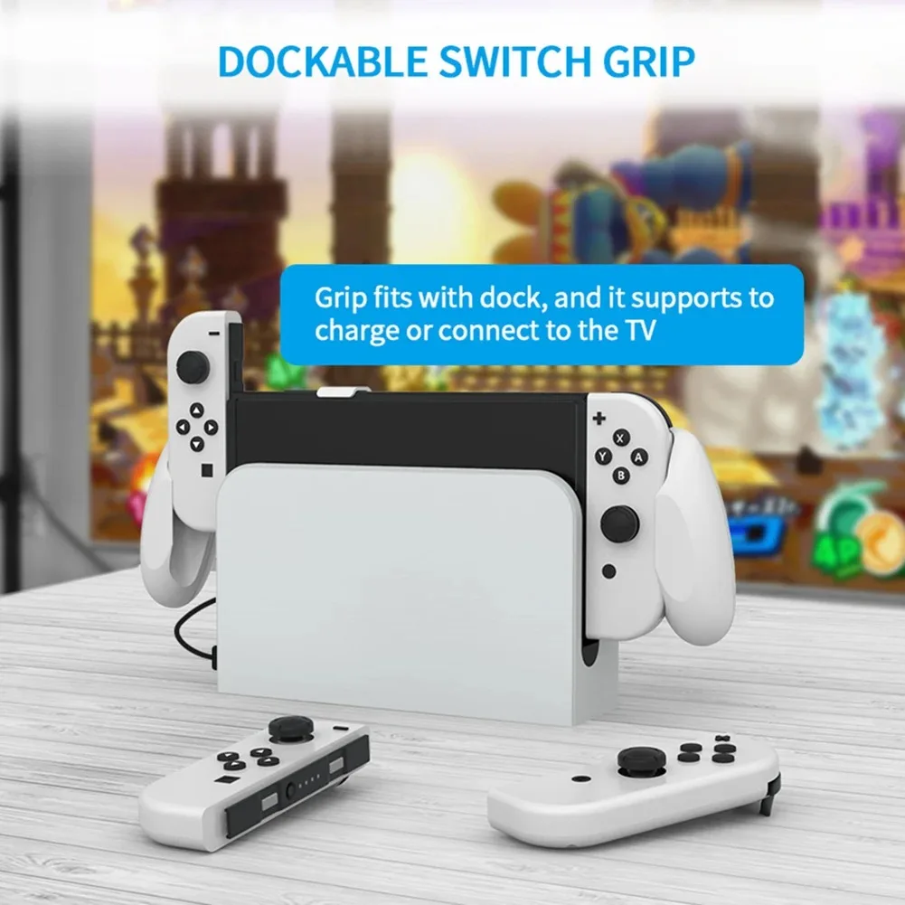 

Protective Hand Grip Case for Nintendo Switch Enhanced Comfort Shockproof Cover with Handle for Switch OLED Console