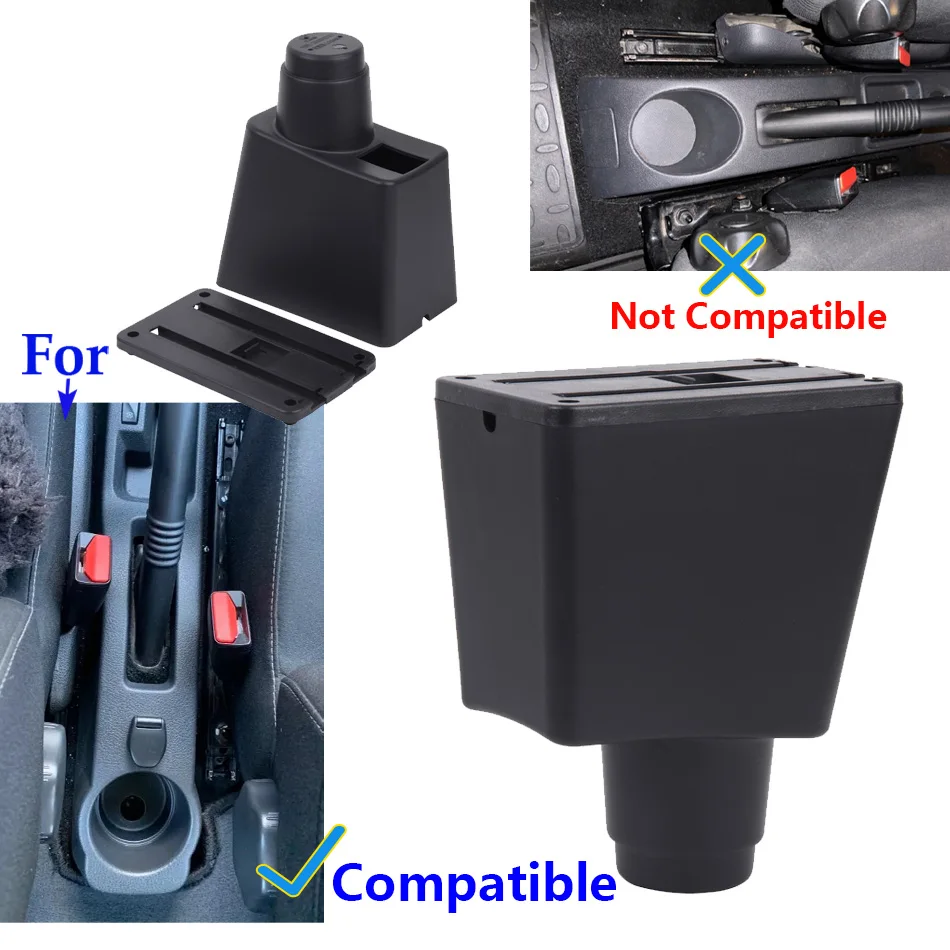 For Renault Logan 2 Armrest For Dacia Logan 2 dokker Renault Sandero 2 Car Armrest Box Interior Retrofit Accessories Storage Box