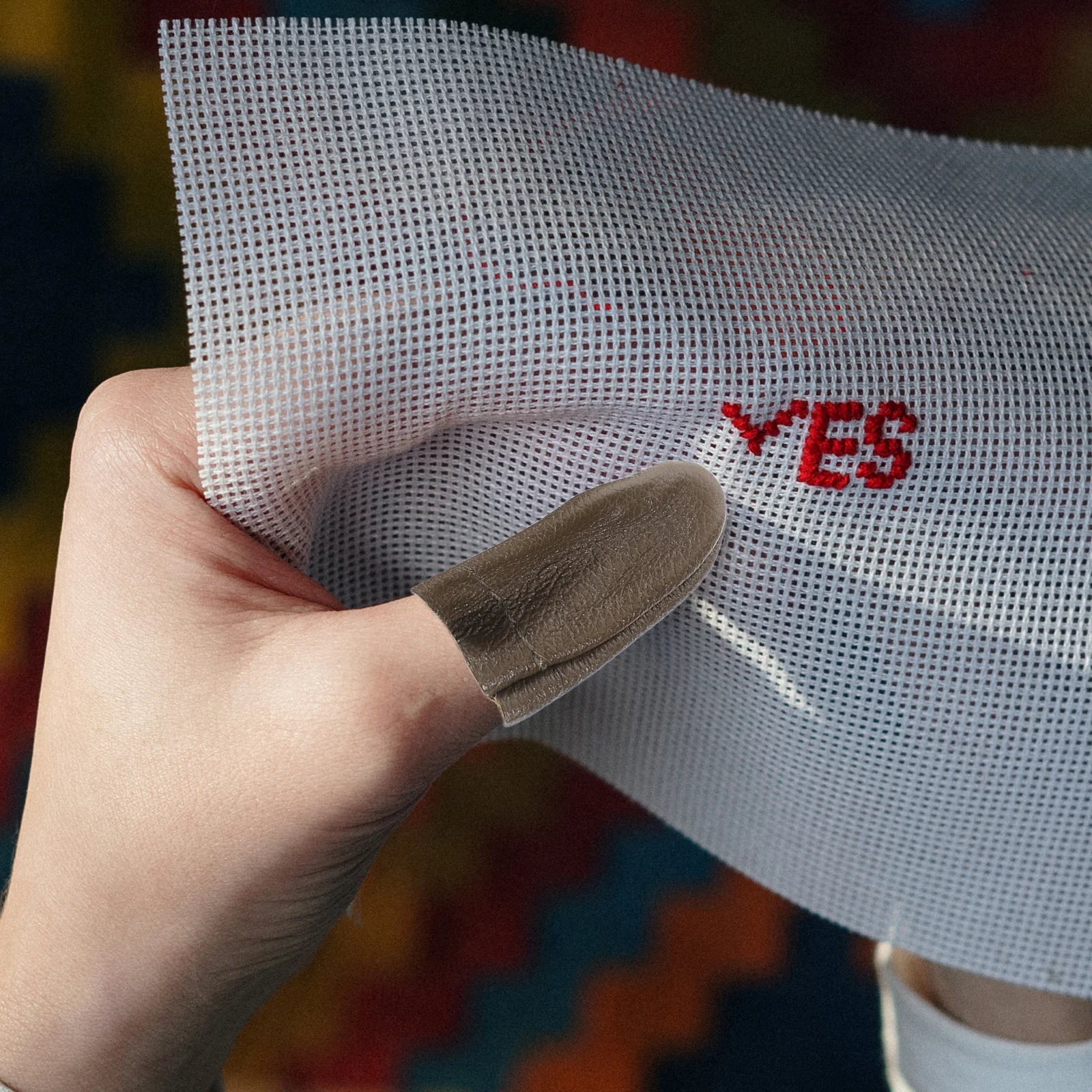 

4Pcs Finger Protector Guards Thumb Index Finger Covers for Hand Sewing Knitting Crochet Embroidery Needlework