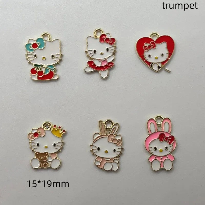 10pcs Cat Charm for Jewelry Making Bulk Animal Earring Pendant Bracelet Necklace Charms Accessories Diy Craft Supplies