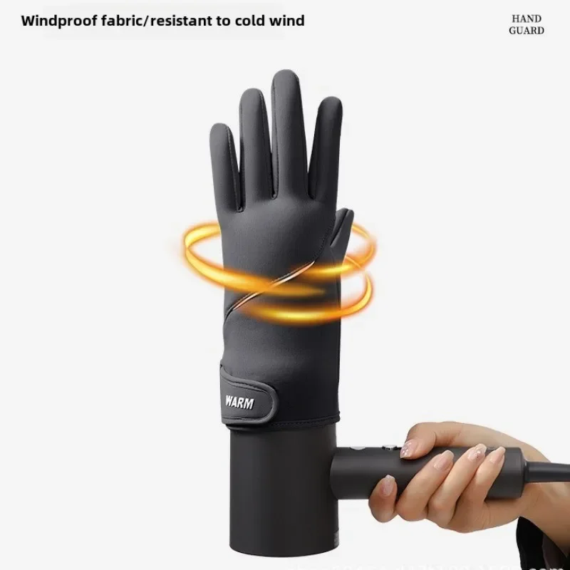 ถุงมือฤดูหนาวสําหรับผู้ชายผู้หญิงถุงมืออุ่นหน้าจอสัมผัสกันน้ําเดินป่าตกปลาขี่จักรยานเล่นสกีถุงมือกันลื่นมัลติฟังก์ชั่น