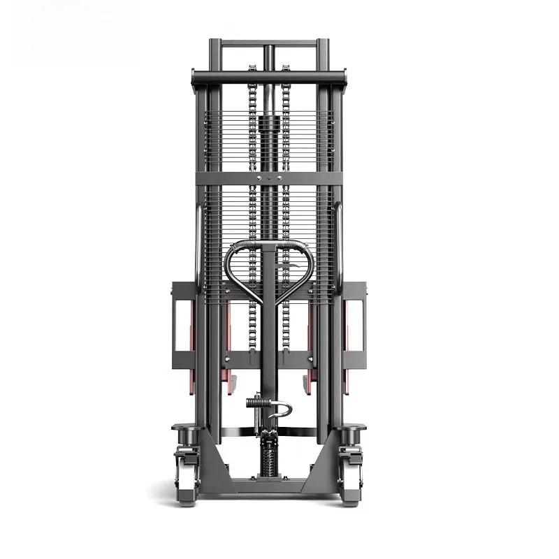 Heavy Duty Manual Hydraulic Pallet Stacker Forklift Portable Hand Pallet Lifter Logistics Workshops For Bulk Pallet Conveyance
