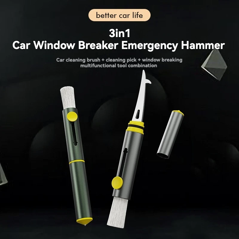 Car Safety Hammer 3-in-1MultifunctStriker Window Breaker Emergency Car