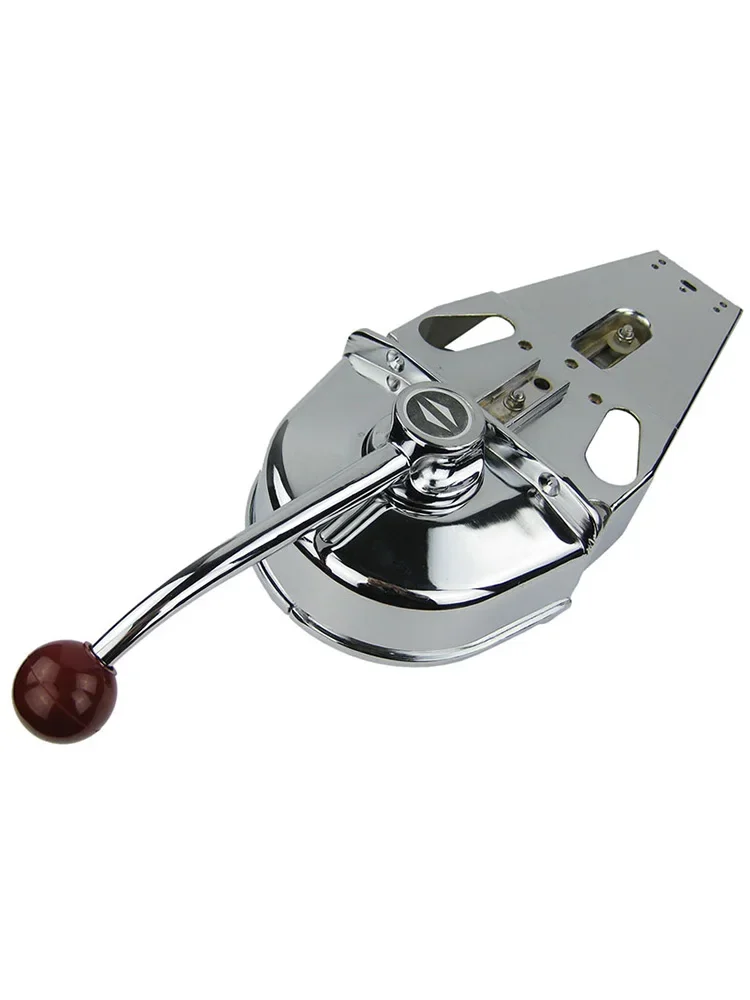 مقبض التحكم في الخانق العلوي لمحرك القارب، رافعة واحدة، تحكم محرك واحد، سبائك الزنك #4