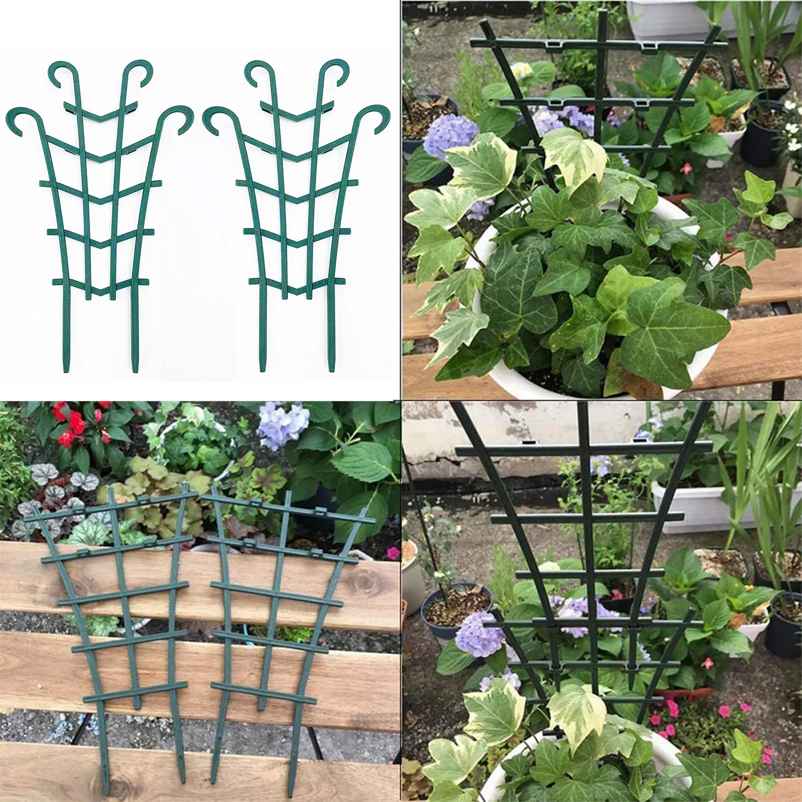 Plastic Plant Support Pile Frame Vines Garden Vines Climbing Stake Stand Flower Potted Rack Fixed Rod Greenhouse Arrangement