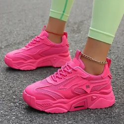 Women Sneakers New Fashion Mesh Breathable Tennis Girl Platform Shoes for Women Outdoor Comfortable Lightweight Sneakers Women