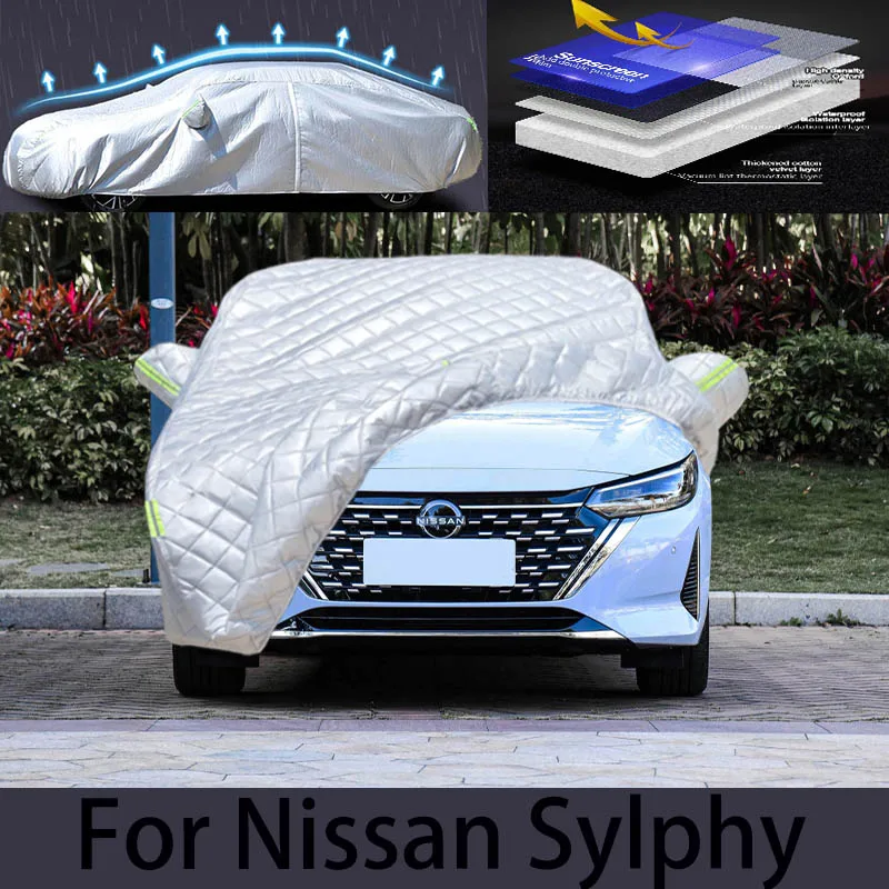 

Для nissan slyphy защита от града автоматическая защита от дождя, защита от царапин, защита от пилинга краски, автомобильная одежда