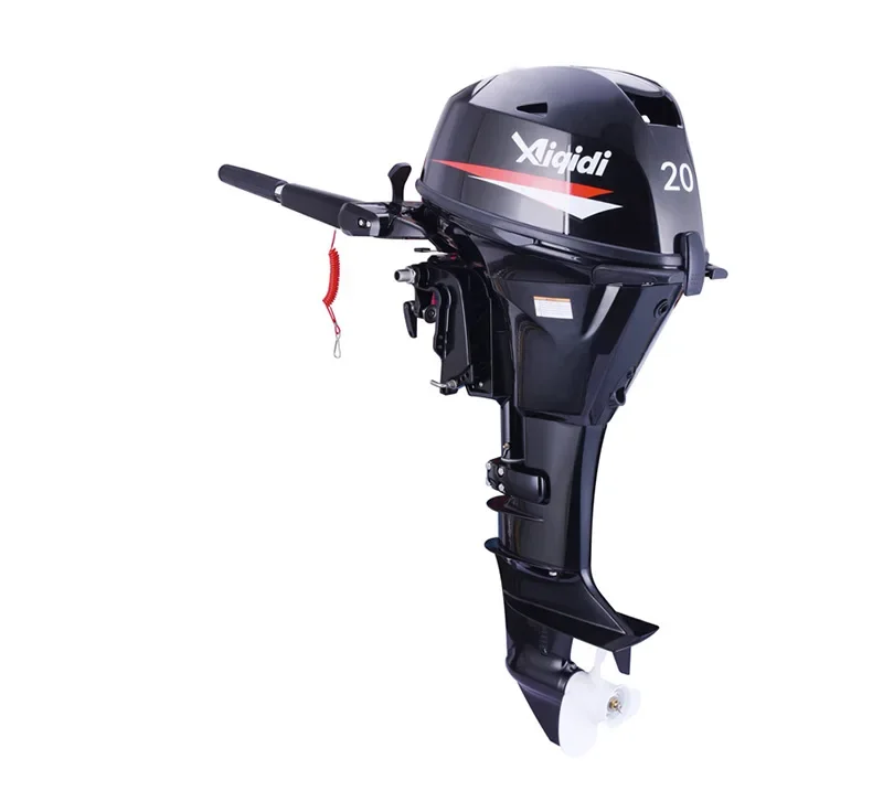 

AIQIDI F20 Electric Start Tiller Control With Short Shaft Gasoline Motor Outboard Sail