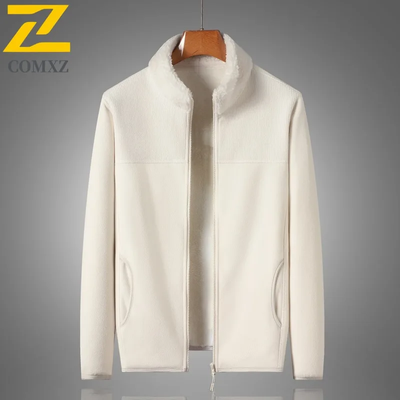 

COMXZ Мужская куртка Комфортная деловая повседневная легкая мотоциклетная куртка Ежедневный стиль Легкая прочная зимняя новая мужская одежда