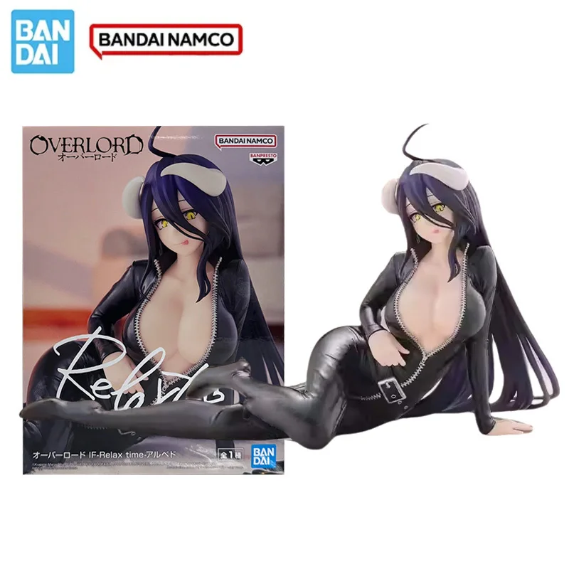 

Bandai Original Banpresto OVERLORD Albedo Leather Jacket Anime Action Figures Toys for Kids Gifts Collectible Model Ornaments