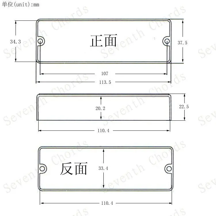 لاقط هامبوكينج كهربائي مختوم مكون من 6 أوتار وفتحتين