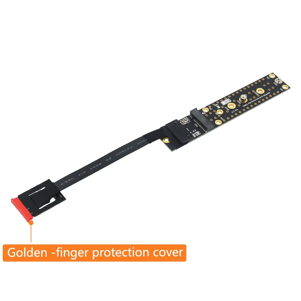 Converter Board Adapter Riser NGFF M.2 Key A/E Male To M.2 NVME Key M Female Support 2230 2242 2260 2280 M.2 NVME SSD with Cable