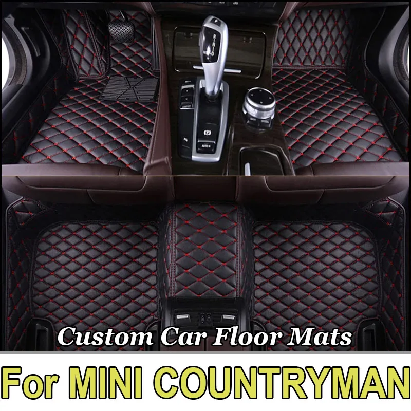 Car floor mats for MINI COUNTRYMAN FIVE-SEAT 2011 2012 2013 2014 2015 2016 Custom auto foot Pads automobile carpet cover