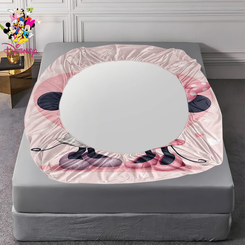 2/3 قطعة مجموعة ملاءات ديزني ميكي وميني ذات طابع قلب 100% بوليستر صديقة للبشرة وقابلة للتنفس