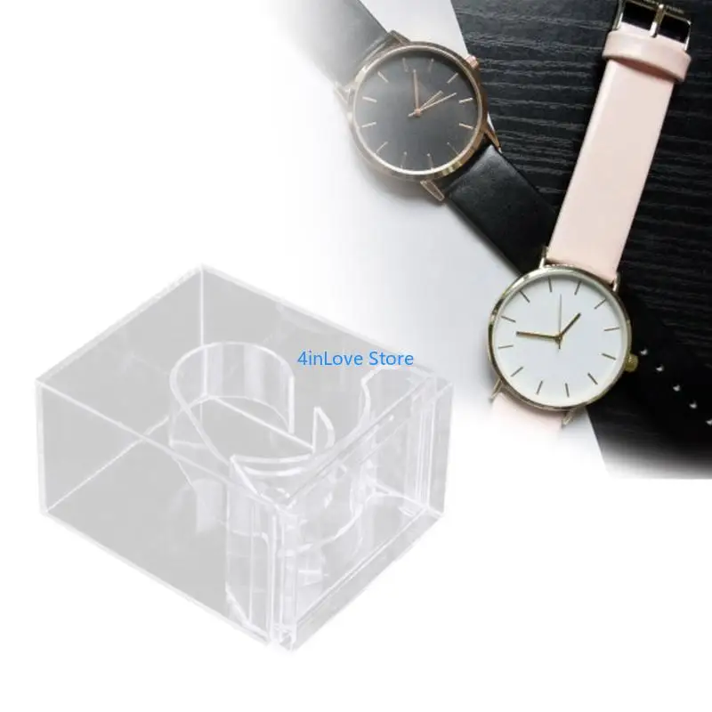 T4MD Acrylic Watch Collector Box Wristwatch Storage Solution Acrylic Texture