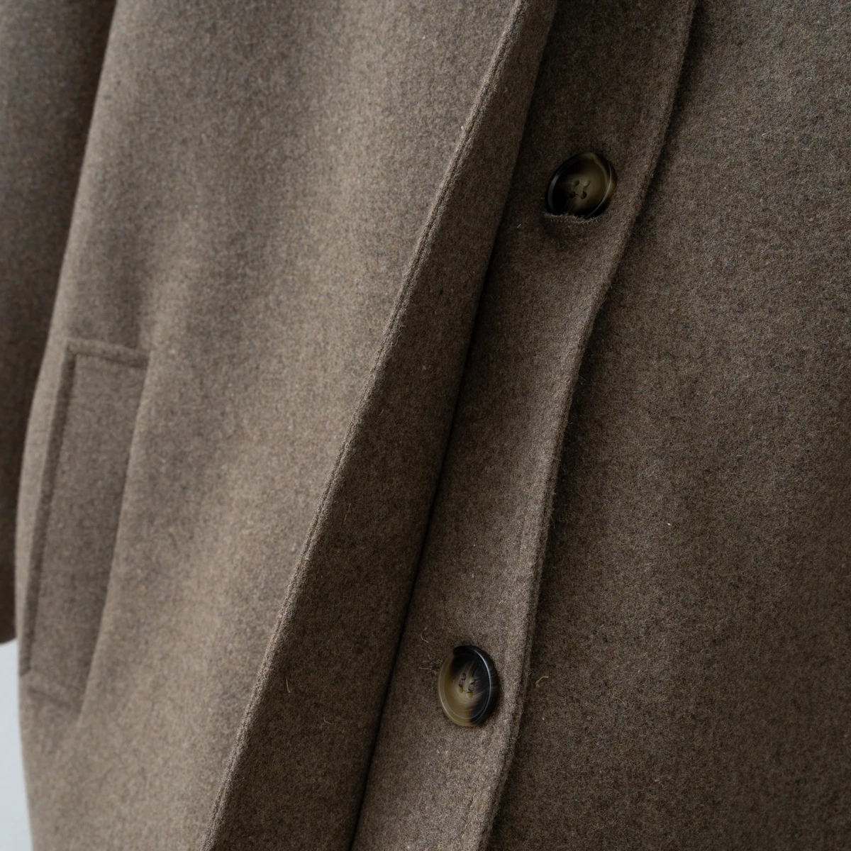 Women's Spring Wool Maxi Coat - Long Overcoat