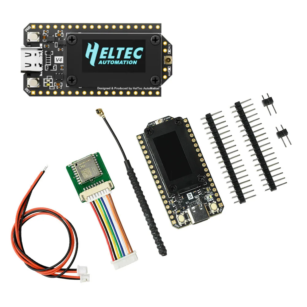 New Heltec V4 0.96inch OLED Solar Powered LoRa 32 Dev-Board GPS ESP32 SX1262 WiFi BLE Low Power For Arduino IoT Meshtastic