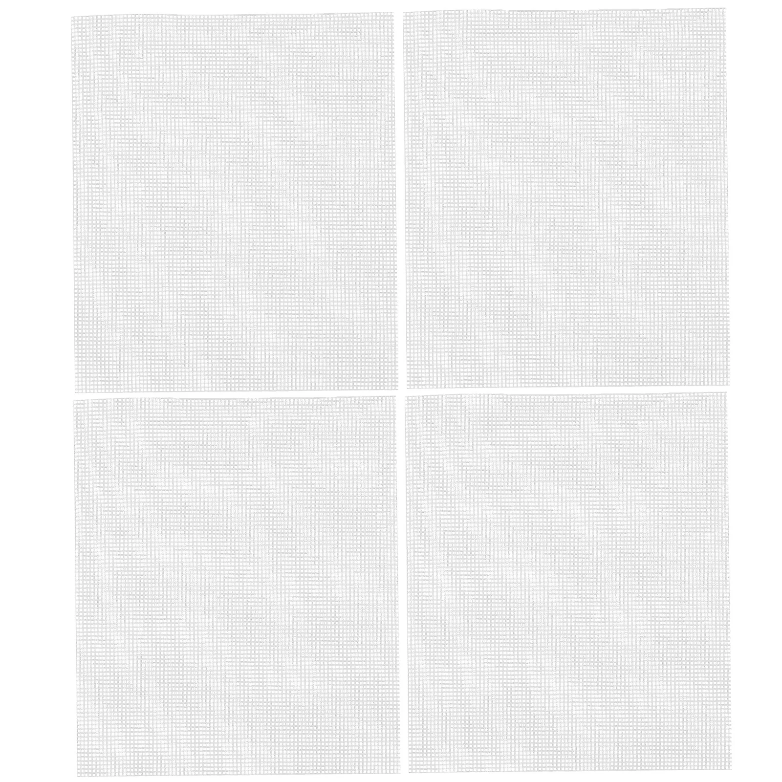 

4Pcs Plastic Canvas Sheets Durable Plastic Grid Mesh for Yarn Crafting Crochet Embroidery DIY Craft Supplies Mesh for Crafts
