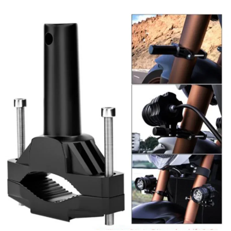 Universal Motorcycle LED Spotlight Bracket Heavy-duty Mounting Bracket Fit for Harley Honda Yamaha Motorbike Light Fixing Holder
