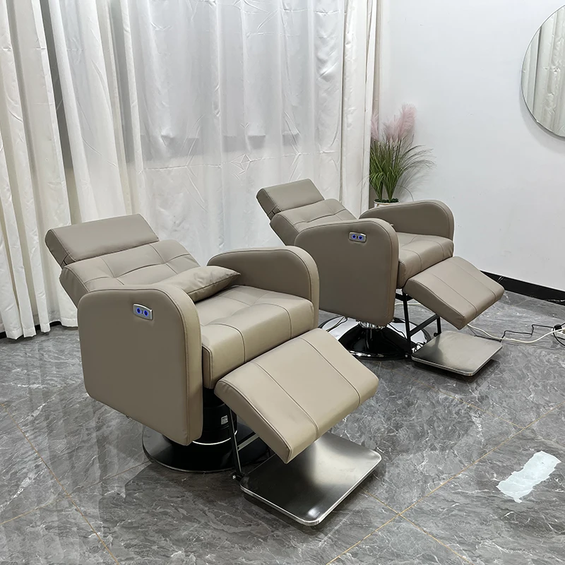 

Modern adjustable backrest barber chair electric beauty styling saloon chair modern for sales