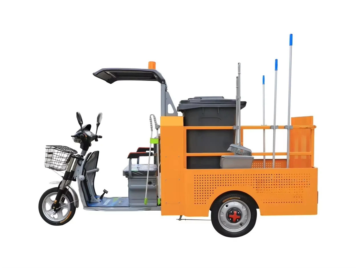 Electric Automatic Garbage Transport Truck with Engine Foldable Design for Autumn Leaf Collection Recycling Type 160kg