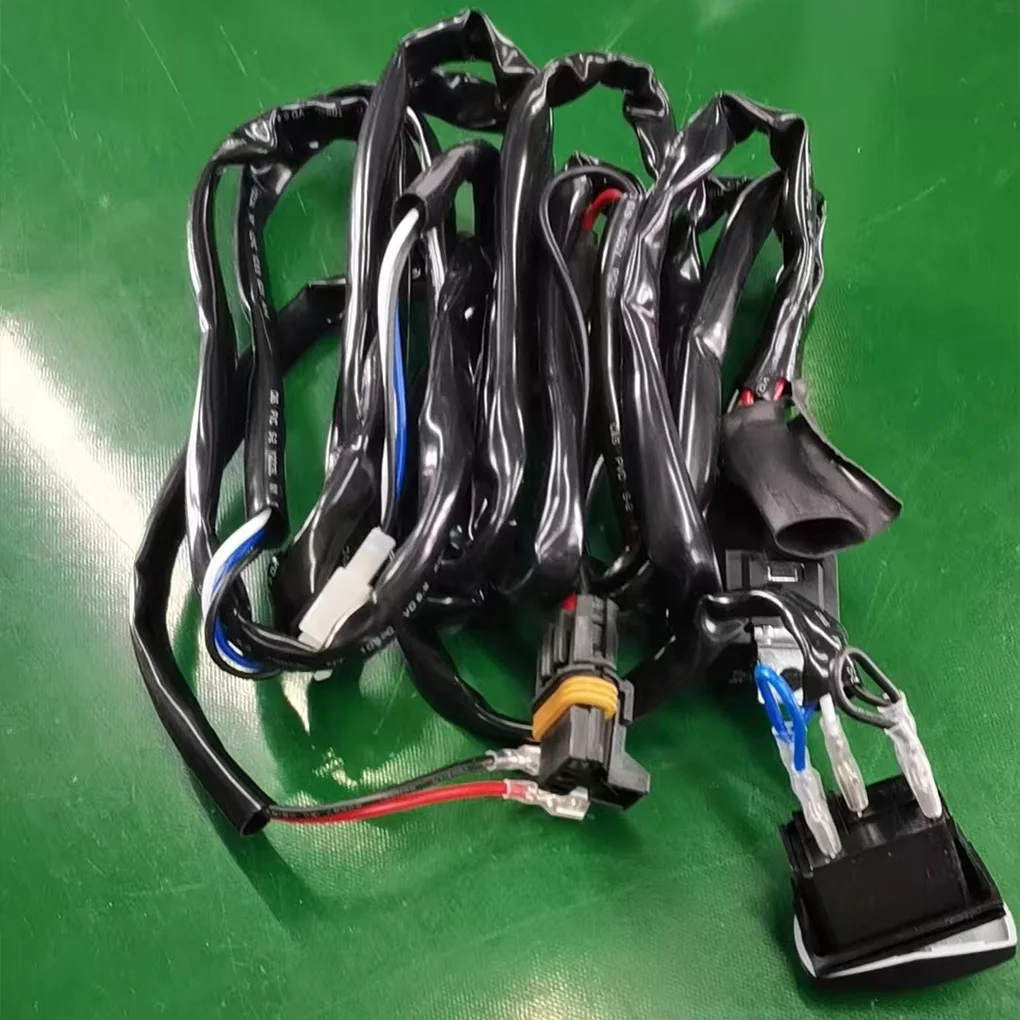 

Black Premium Wiring Harness Relay Switch Kit For Jeeps Motorcycles And Boats High Efficiency Power Relays 5-pin 3-meter cable