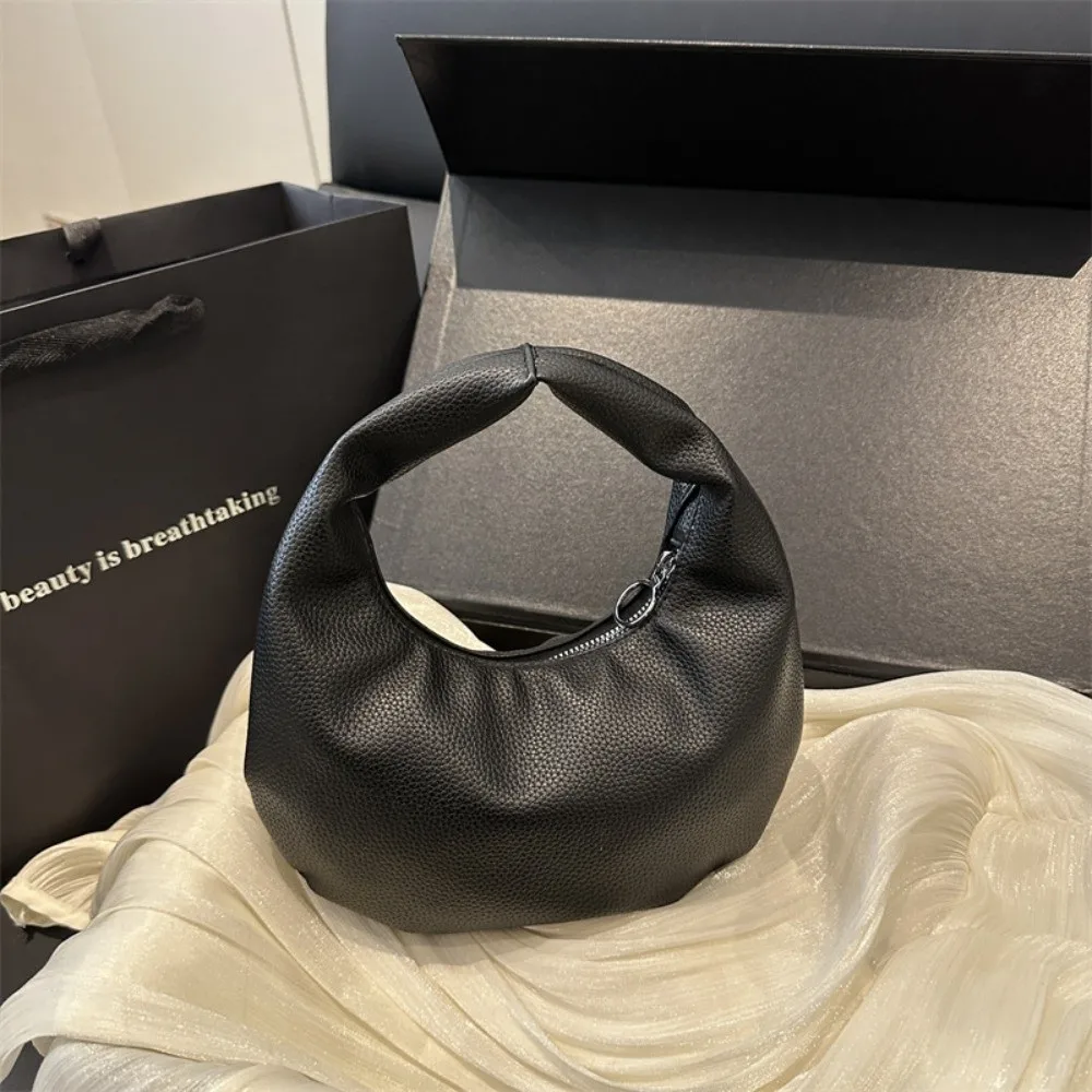 

Fashion Solid Color Clutch Bags Pu Leather Small Tote Bag Commute Women Handbags Female