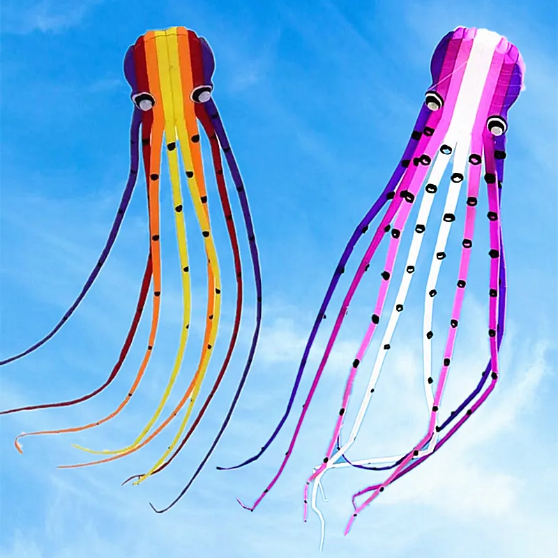 free shipping 800cm octopus kite for adults kite professional inflatable kite air outdoor games steering animated kites windsurf