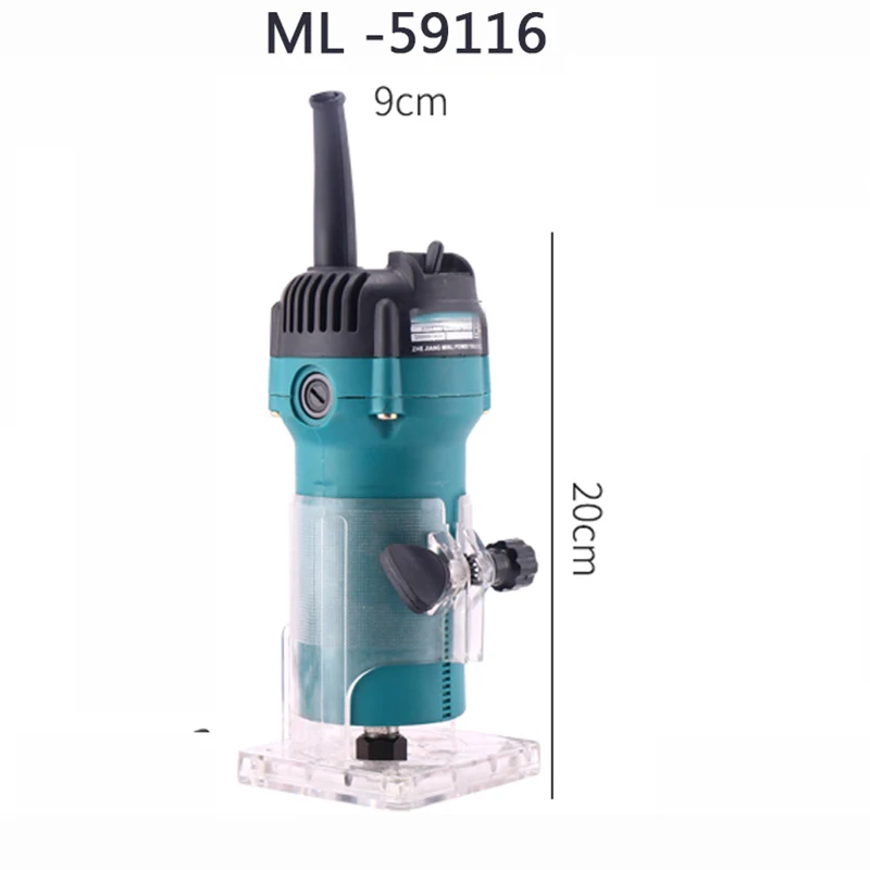 เครื่องตัดแต่งไม้ไฟฟ้าเครื่องแกะสลักไม้แบบ ML-59118 220V หลุม