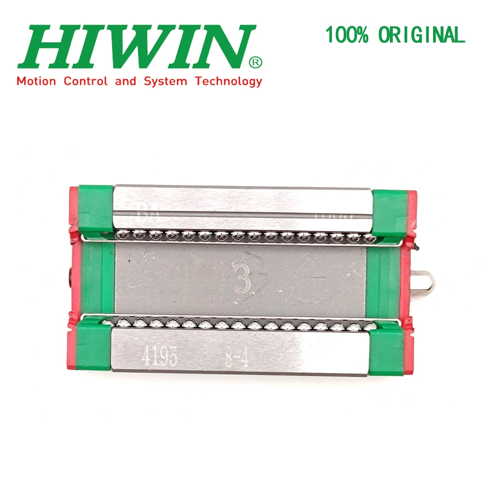 HIWIN Original genuine MGN15 Miniature Linear Guide Rail L=60-585mm+1pcs MGN15H Slider Block For 3D Printers CNC parts